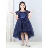 Toy Balloon Kids Navy Blue Net Girls Frock ( Pack of 1 ) - None