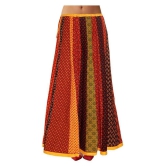 Sttoffa - Multicolor Cotton Womens A-Line Skirt ( Pack of 1 ) - 36