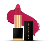 Manish Malhotra Soiree Creamy Matte Lipstick - Vivacious (Pink Shade) | Long Lasting, Pigmented With SPF 30 & Vitamin E