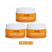 Globus Naturals Vitamin-C Brightening Facial Scrub 50 gm Pack of 3