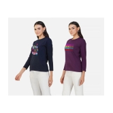 CHOZI - Multi Color Cotton Regular Fit Womens T-Shirt ( Pack of 2 ) - None