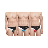 IC4 - Multicolor Cotton Mens Briefs ( Pack of 3 ) - L