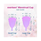 everteen Large Menstrual Cup for Periods in Women - 2 Packs (30ml Capacity Each)