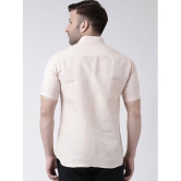 KLOSET By RIAG 100% Cotton Regular Fit Solids Half Sleeves Men's Casual Shirt - Beige ( Pack of 1 ) - None