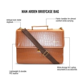 Man Arden Brown Large Briefcase - Large