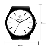 Versatile - Black Leather Analog Men's Watch