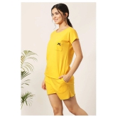 Clovia Cotton Nightsuit Sets - Yellow Pack of 2 - L