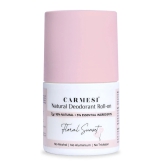 Carmesi Natural Deodorant Roll-on for Women - 95% Natural - No Aluminium - Floral Sunset - 50 ml