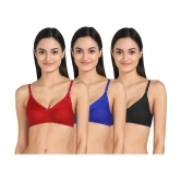 Kiran Enterprises Multicolor Cotton Non Padded Womens Everyday Bra ( Pack of 2 ) - None