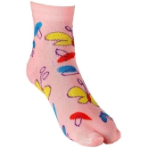 Texlon - Multicolor Cotton Women's Thumb Socks ( Pack of 4 )