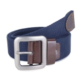 Zacharias - Blue Canvas Mens Casual Belt ( Pack of 1 ) - None