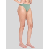 ILRASO - Green Poly Cotton Solid Women's Bikini ( Pack of 1 ) - None