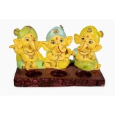 Unique International Deepak Ganesh Polyresin Statue