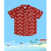 MINI KLUB Single 100% Cotton Half Sleeves Shirt ( Red ) - None