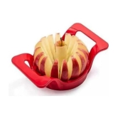 Handa Red Stainless Steel Apple Cutter Blade Length 5 cm ( Pack of 1 ) - Red