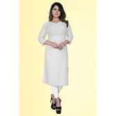 haya fashion - Grey Rayon Women's Straight Kurti ( Pack of 1 ) - None