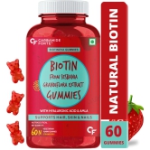 Ayurhill CF Biotin Gummies for Hair, Skin & Nails Supplement – 60 Veg Gummies - Strawberry & Orange Flavour