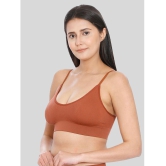 ILRASO - Brown Cotton Blend Removable Padding Women's Everyday Bra ( Pack of 1 ) - None