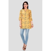 Meher Impex - Mustard Rayon Womens Straight Kurti ( Pack of 1 ) - None