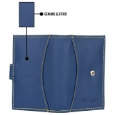 Tough - Leather Card Holder ( Pack of 1 ) - Blue