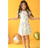 SUMMER ICECREAM SHORT SLEEVES DRESS - AQUA-10-12 YEARS / 1N / Aqua