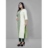 Lerkiza Off White Cotton Straight Kurti - Single - M