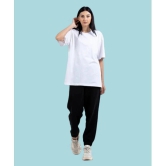 AKTIF White Cotton Blend Womens T-Shirt ( Pack of 1 ) - None