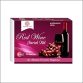 Red Wine Age Reflect Facial Kit 6 Step Facial Kit Single Use Mini Facial Kit | Anti Ageing Facial Kit For Glowing Skin & Deep Cleansing | Facial Kit 140gm for Women & Men Pack Of 1.