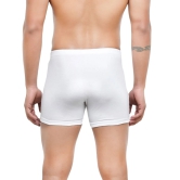 Men's Mid-Rise Classic Cotton Trunks - Pack of 2 White M