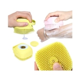 Gatih Scrubber Bathing Brush with Liquid Soap Dispenser No Handle Body Brush