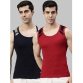 Lux Cozi - Multicolor Cotton Mens Vest ( Pack of 2 ) - None