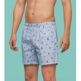 Remix Cotton Boxers Sailor Blue L