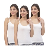 HAP Cotton Camisoles - White Pack of 3 - None