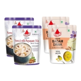 Bambino Combo Instant Mix's of Badam Drink Mix 200 Gms X Pack of 2 (400 Gms) I Vermicelli Payasam Mix 180 Gms X Pack of 2 (360 Gms)