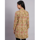 Tissu Rayon Printed Shirt Style Womens Kurti - Yellow ( Pack of 1 ) - None