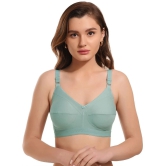 Elina Sea Green Cotton Non Padded Womens Minimizer Bra ( Pack of 1 ) - None