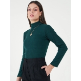 Long Sleeves Turtle Neck Cotton Fitted Top