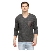 Campus Sutra - Grey Cotton Regular Fit Mens T-Shirt ( Pack of 1 ) - None