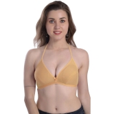 Madam Pack of 1 Lycra Non Padded Womens Everyday Bra ( Gold ) ME0025 - None