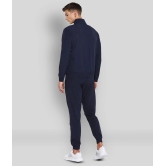 YUUKI - Navy Blue Polyester Regular Fit Striped Mens Sports Tracksuit ( Pack of 1 ) - XL