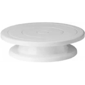 Denzcart 360 Degree Rotating Cake Stand Plastic Cake Server, Cake Turntable Revolving Cake Decorating Stand Cake Stand (White, Pack of 1)  by Ruhi Fashion India