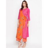 Women Pink Ethnic Motifs Printed Kurta