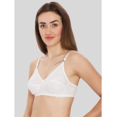 ILRASO - White Cotton Blend Non Padded Women's T-Shirt Bra ( Pack of 1 ) - None