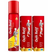 Quik Relif Oil (2 X 50ml) with Spray 55g - Combo