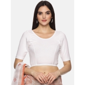 Women Plain Stretchable Blouse-Off White / 3X-Large