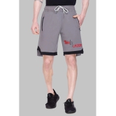 LEEBONEE Light Grey Polyester Blend Mens Shorts ( Pack of 1 ) - None