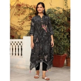 Juniper Polyester Printed A-line Womens Kurti - Black ( Pack of 1 ) - None