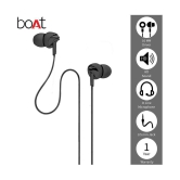 boAt Bassheads 100 in Ear Wired Earphones with Mic(Black)