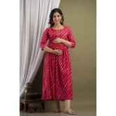 PALANI-HUB Women Maternity/Nursing Nighty  (Red)