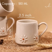 White Lily Mug-Set of six